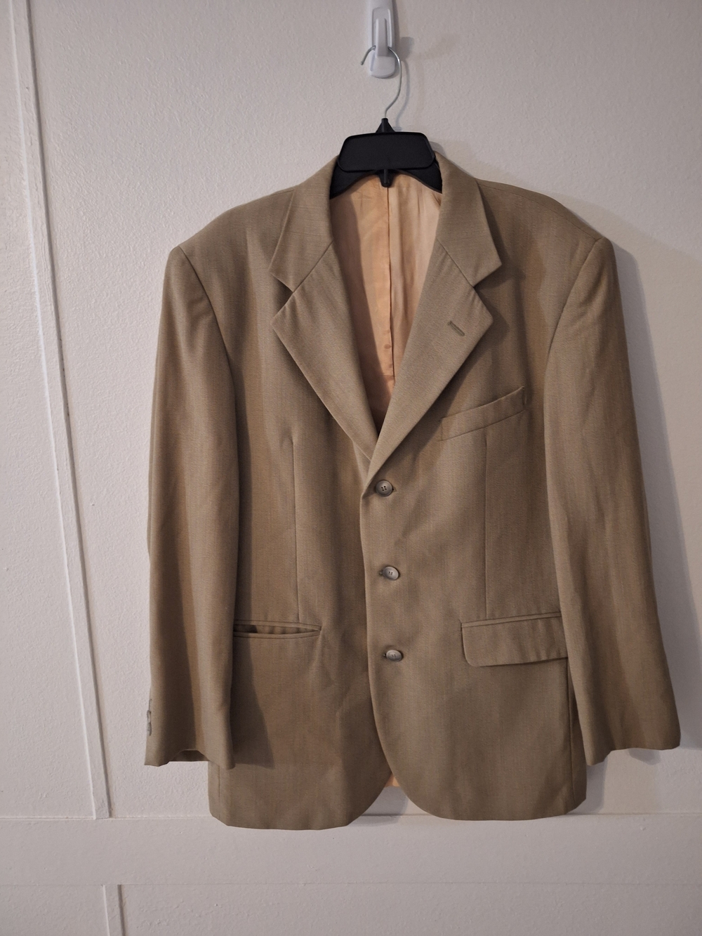 Men's Classic Tan Sport Coat Blazer - Three-Button